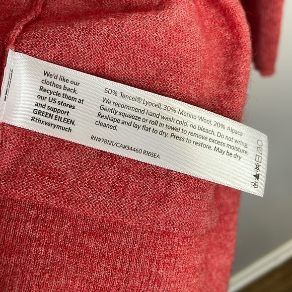 Eileen Fisher | Merino Wool Blend Cardigan Size Large - Picture 4 of 6